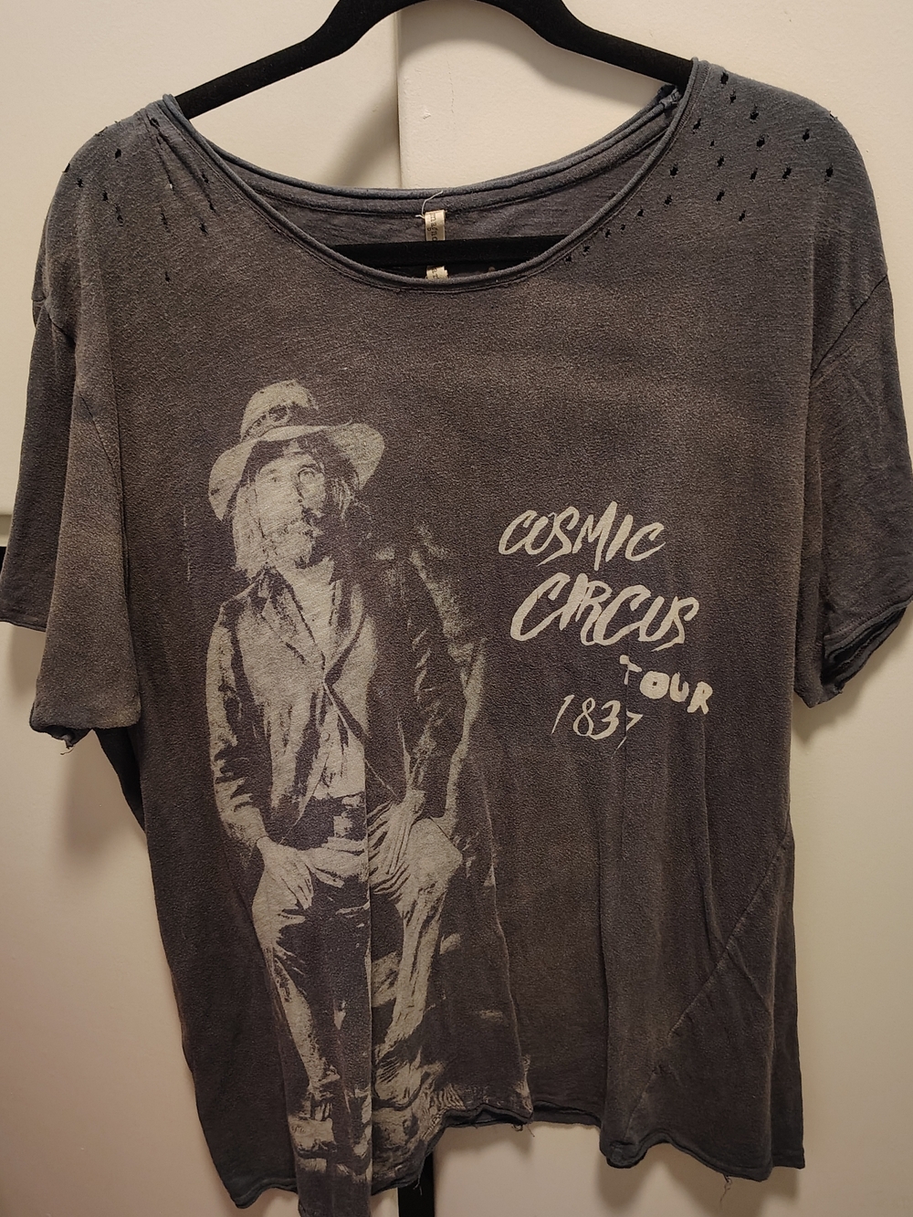 Magnolia Pearl Faded "Cosmic Circus" Concert Graphic Tee - Gray